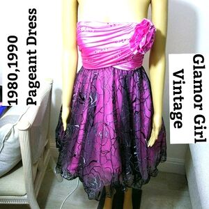 Glamor Girl Vintage Fit&Flare‎ Pageant Dress Sz 4